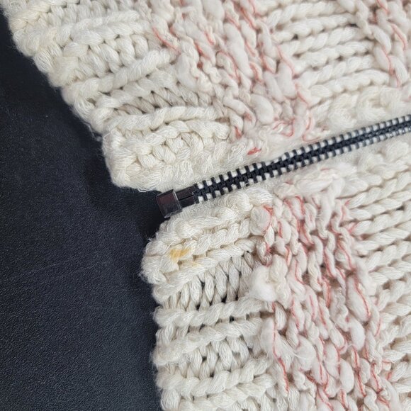 Free People Star Spangled American Flag Cardigan Sweater Oversized Boho Medium - Picture 6 of 8